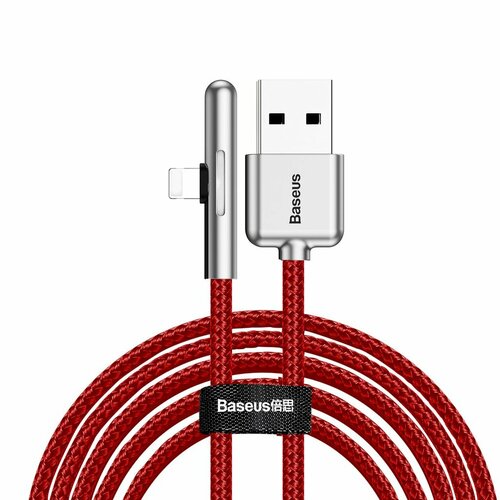 Кабель Baseus iridescent lamp mobile game cable usb for ip 2.4a 1m (Красный)