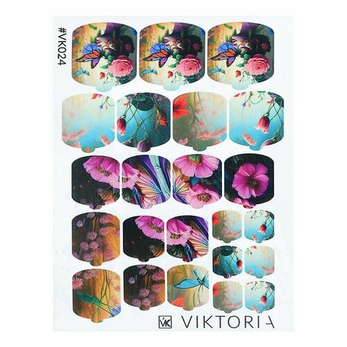 Плёнка для дизайна ногтей VIKTORIA, №024 плёнка для дизайна ногтей viktoria 012