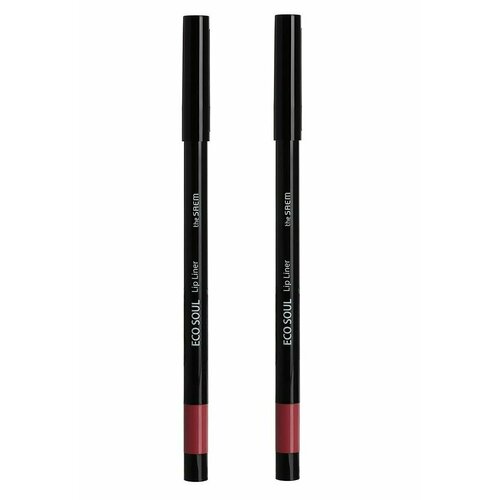 СМ LIP Карандаш для губ Eco Soul Lip Liner, тон PK01, Rose Garden, 2 шт