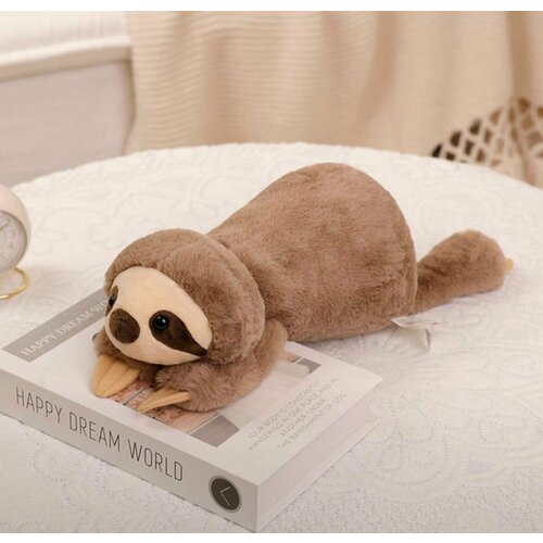 фото Мягкая игрушка ленивец, 50 см, меховой, лежит chek