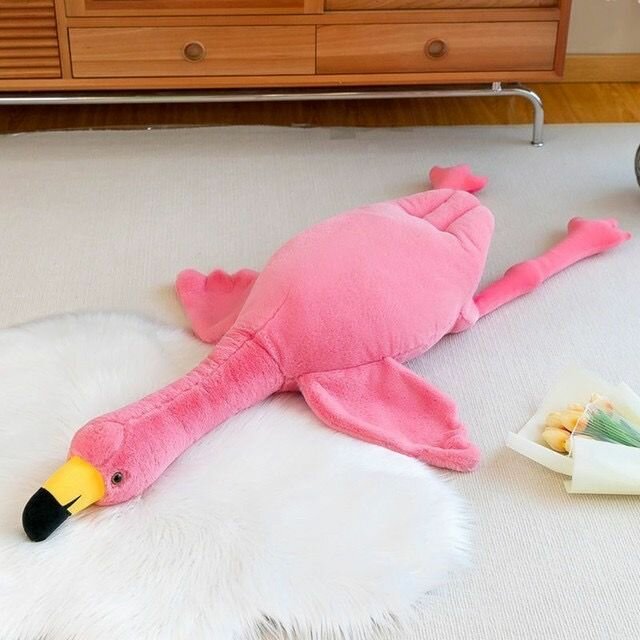 Мягкая игрушка подушка розовый Фламинго/Гусь/50 см
