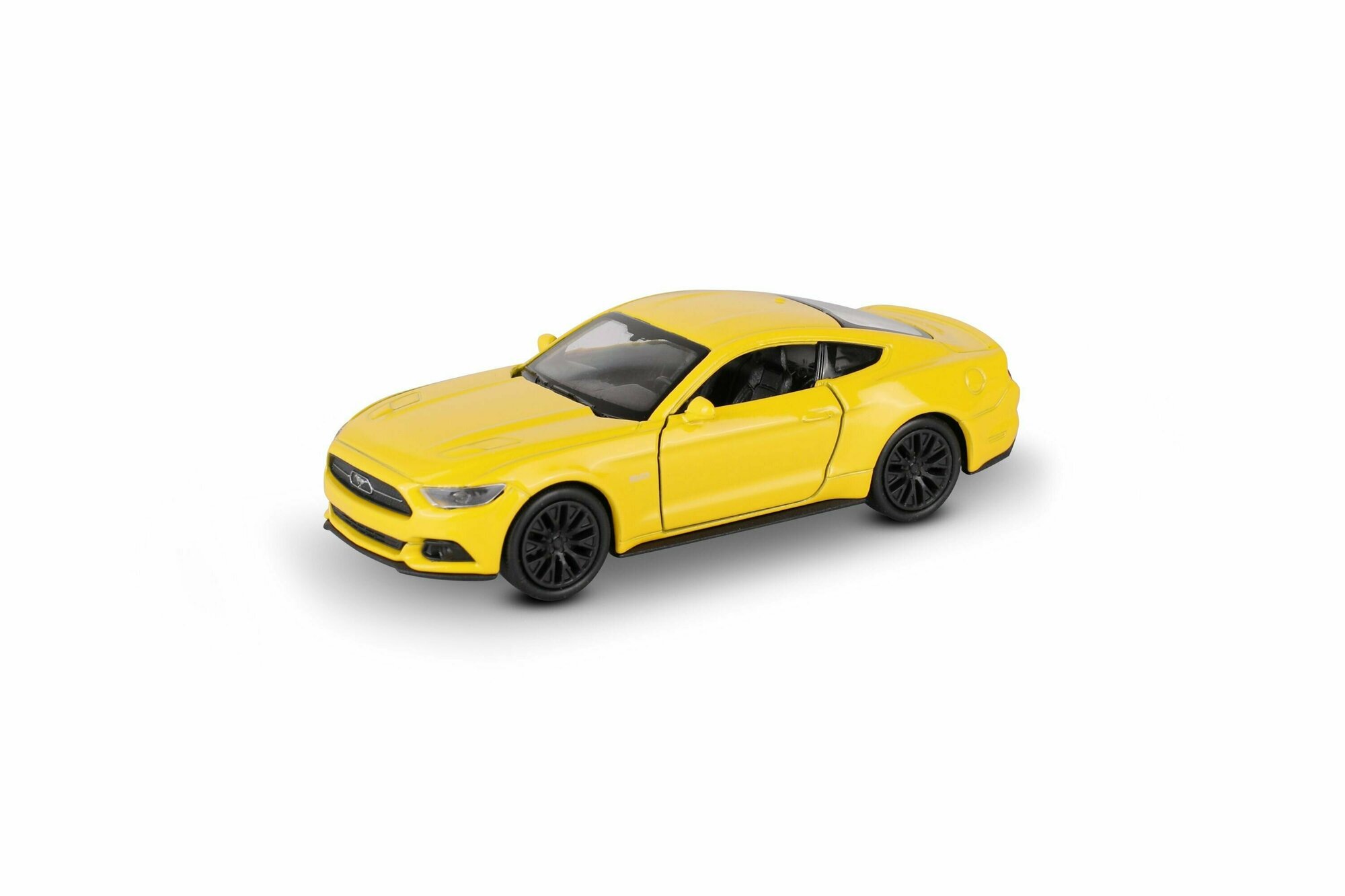 Машинка WELLY 2015 MUSTANG GT Желтый / модель машины 1:38 с пружинным механизмом