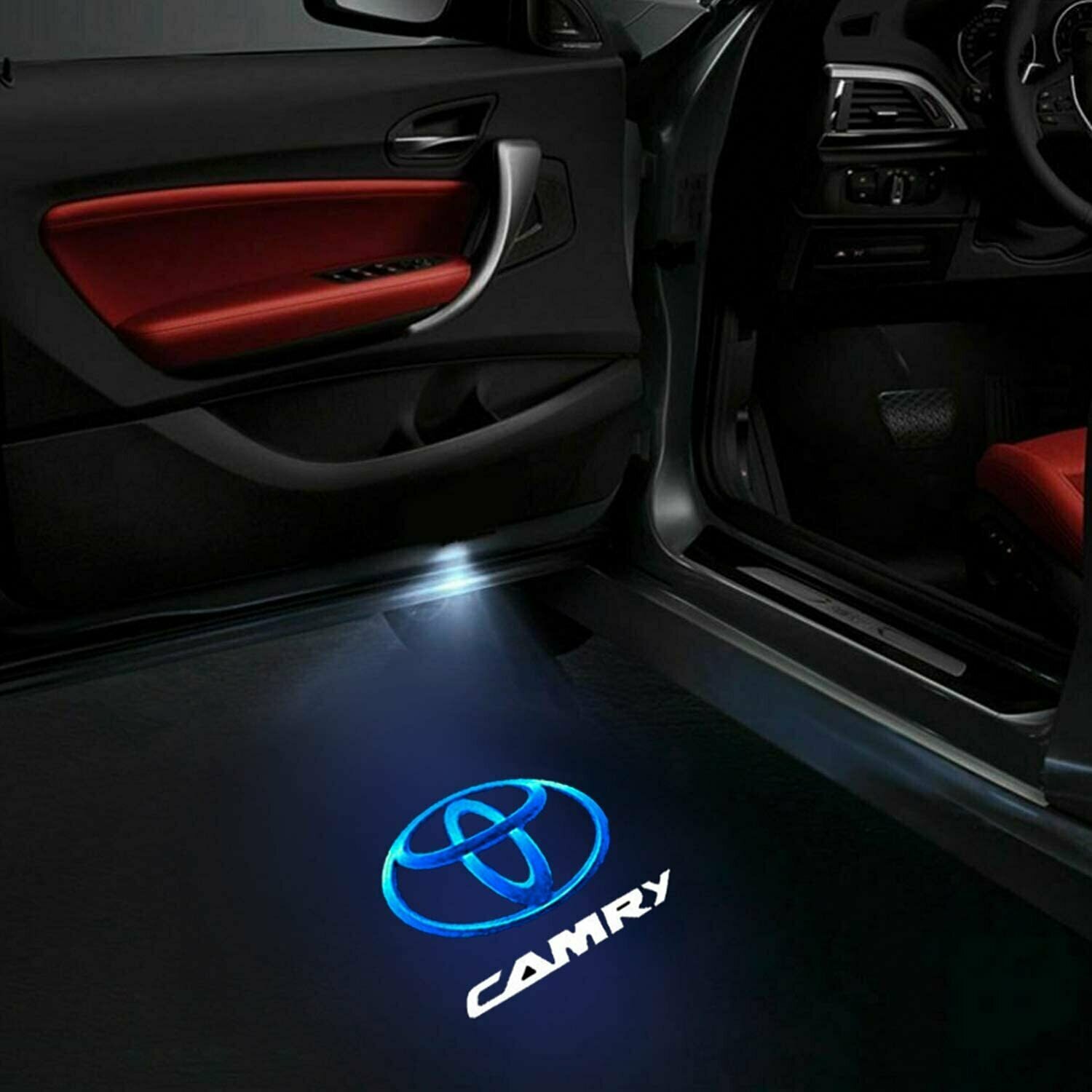 Штатная подсветка дверей для Тойота Camry Corolla LC