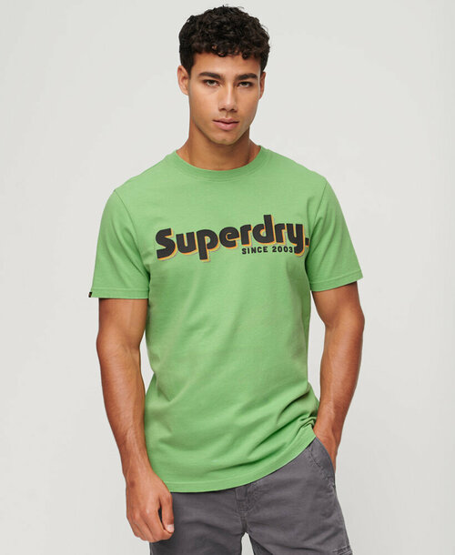 Футболка Superdry, размер 2XL, зеленый