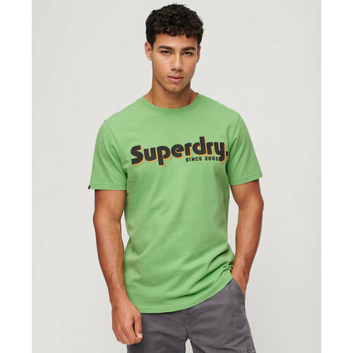 Футболка Superdry, размер 2XL, зеленый