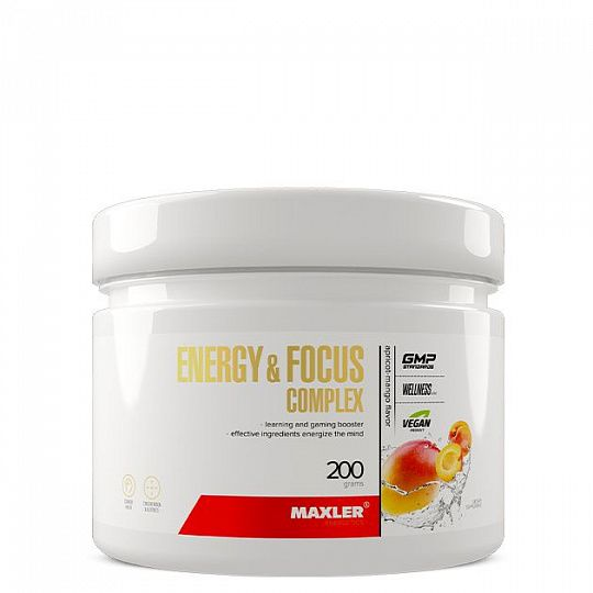 Maxler Energy and focus complex (200 гр) (абрикос-манго)