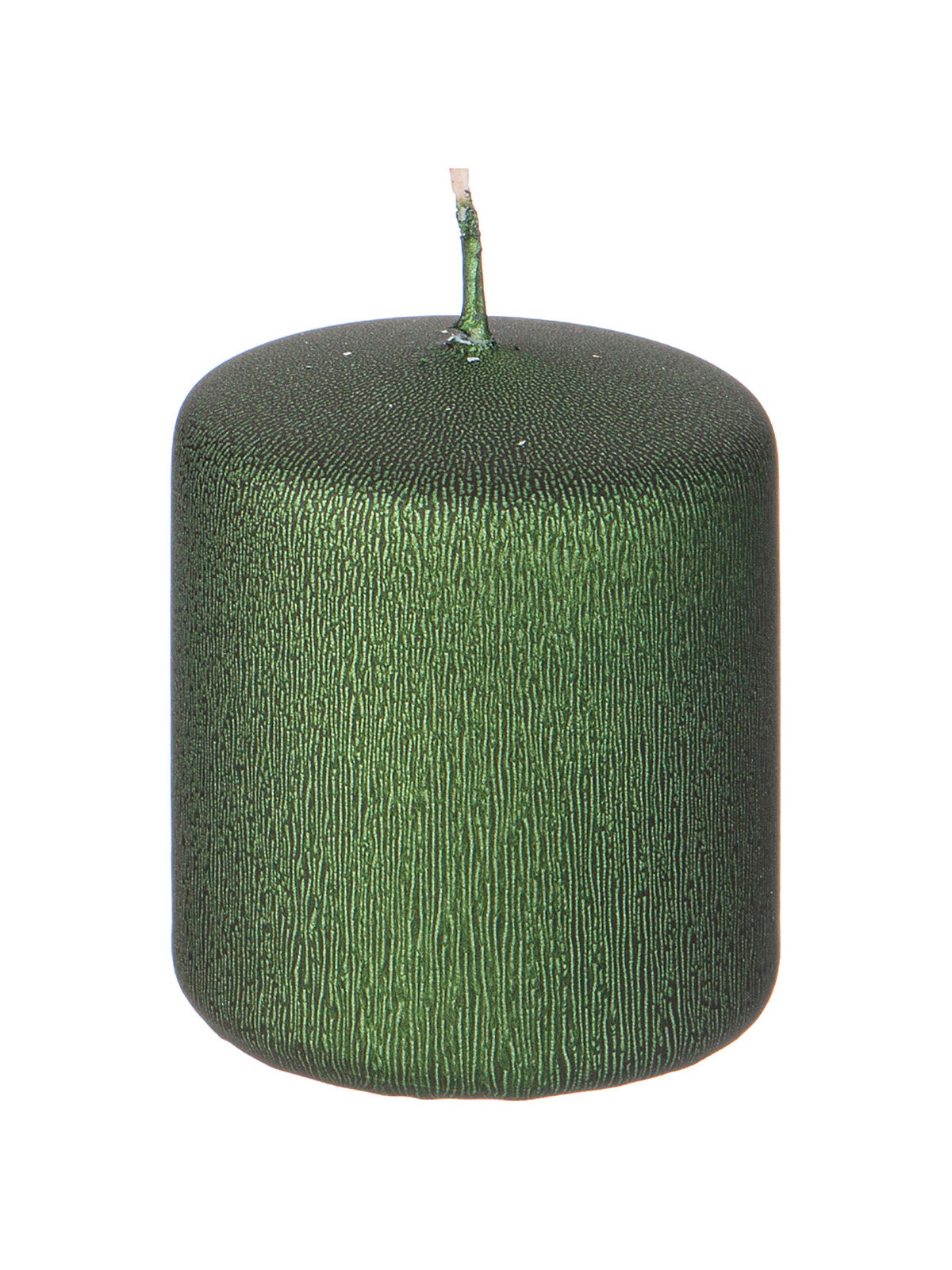 Свеча Новый Год Adpal, столбик зеленый, 7 см
