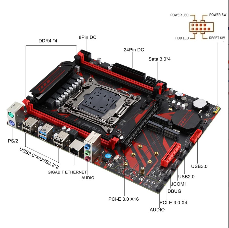 Комплект материнской платы X99: Atermiter D4-wf 2011v3 + Xeon E5 2680v4 + DDR4 16Гб