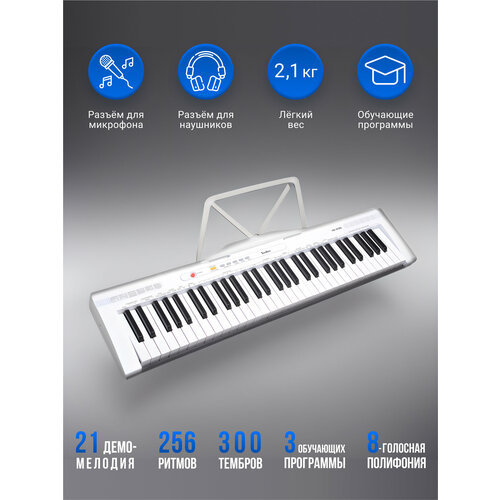 Синтезатор TESLER KB-6120 WHITE