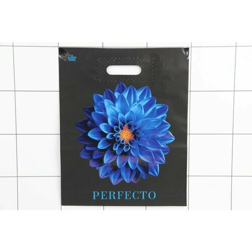 Пакет с вырубной ручкой Перфекто Далия 37х30х0,09 Соэкструзия (25 шт.)