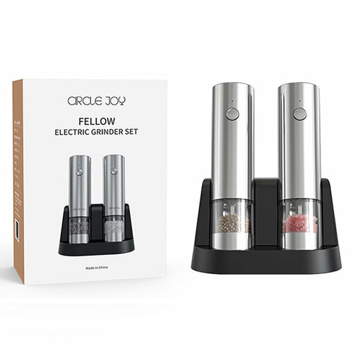 Мельницы электрические Circle Joy Fellow Electric Grinder Set CJ-EG08 2 шт. (серебро)