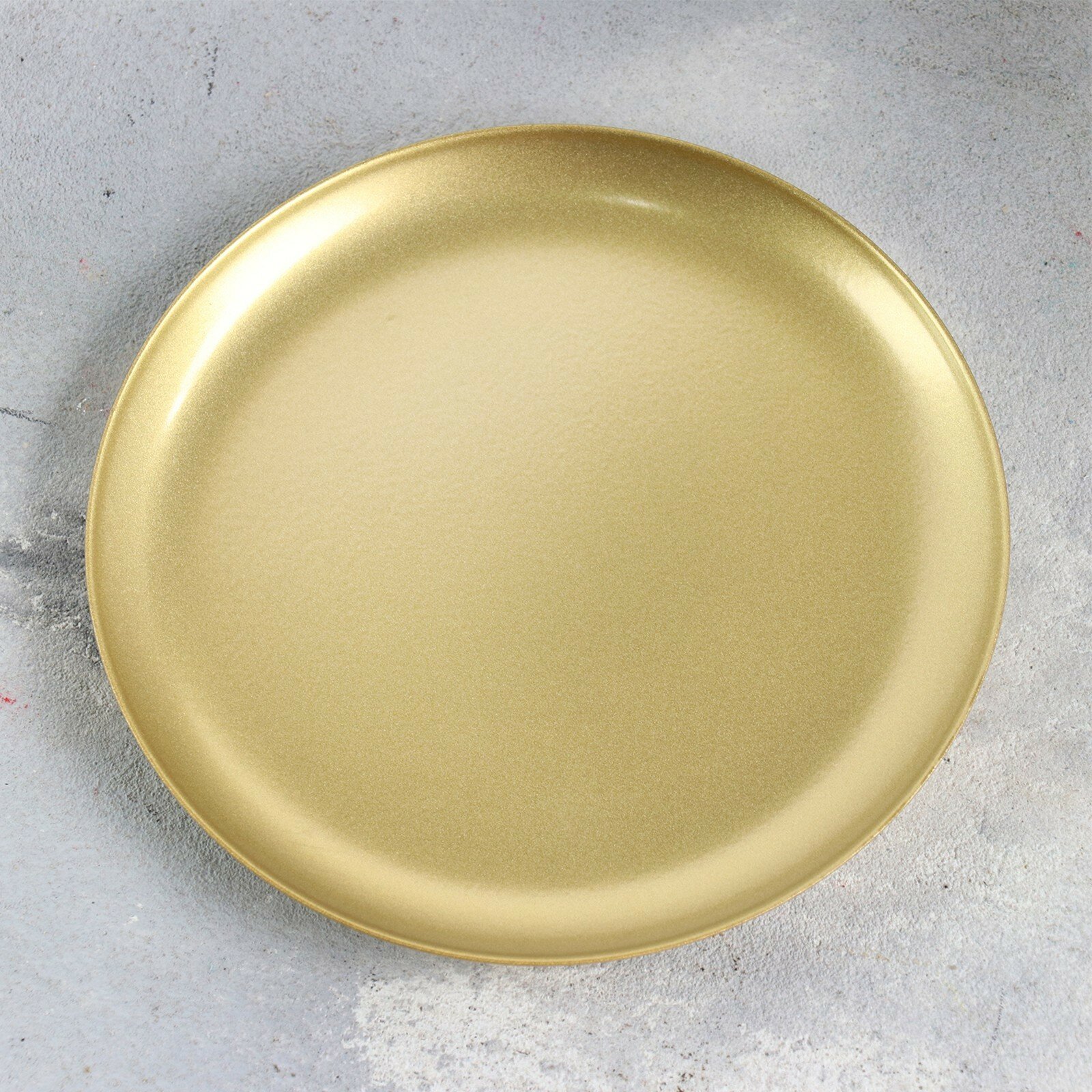 Подсвечник "Чашка 140" металл на одну свечу, 14х14 см, золотой