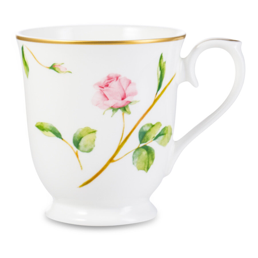 фото Кружка Narumi Цветущая Роза 290 мл, фарфор костяной