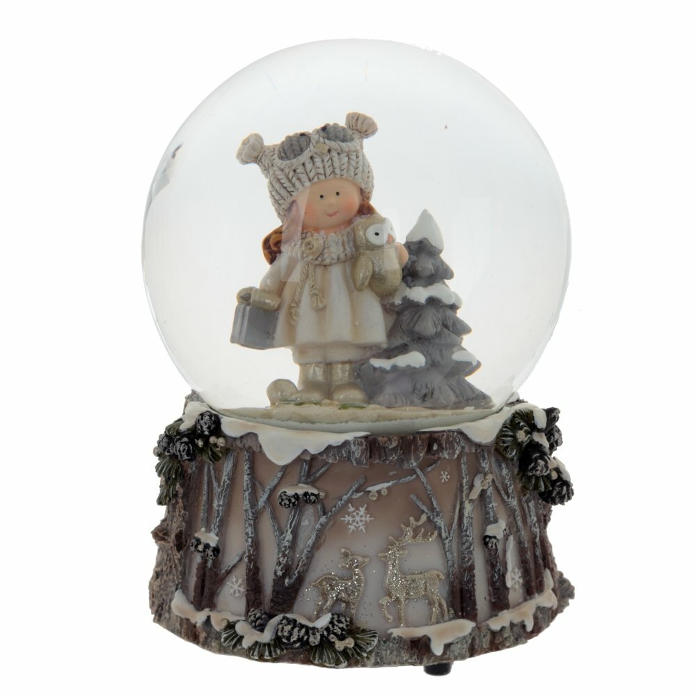 Снежный шар с музыкой Ребенок, 10*10*14,5 см KSM-764081