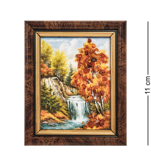 Картина Водопад (с янтарной крошкой) H-11см AMB-05/4 113-708553