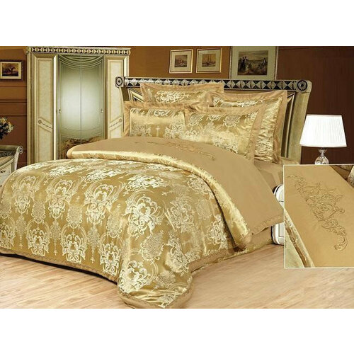 Постельное белье жаккардовое с вышивкой SILK PLACE 088-4-1521 1,5-спальное 50х70 (2шт)