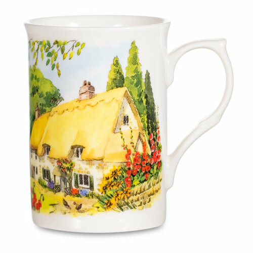 Кружка Just Mugs Buxton Деревушка Шотландская 325 мл, фарфор костяной