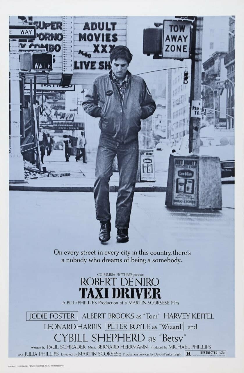 Плакат постер на бумаге Таксист (Taxi Driver 1976г). Размер 21 х 30 см