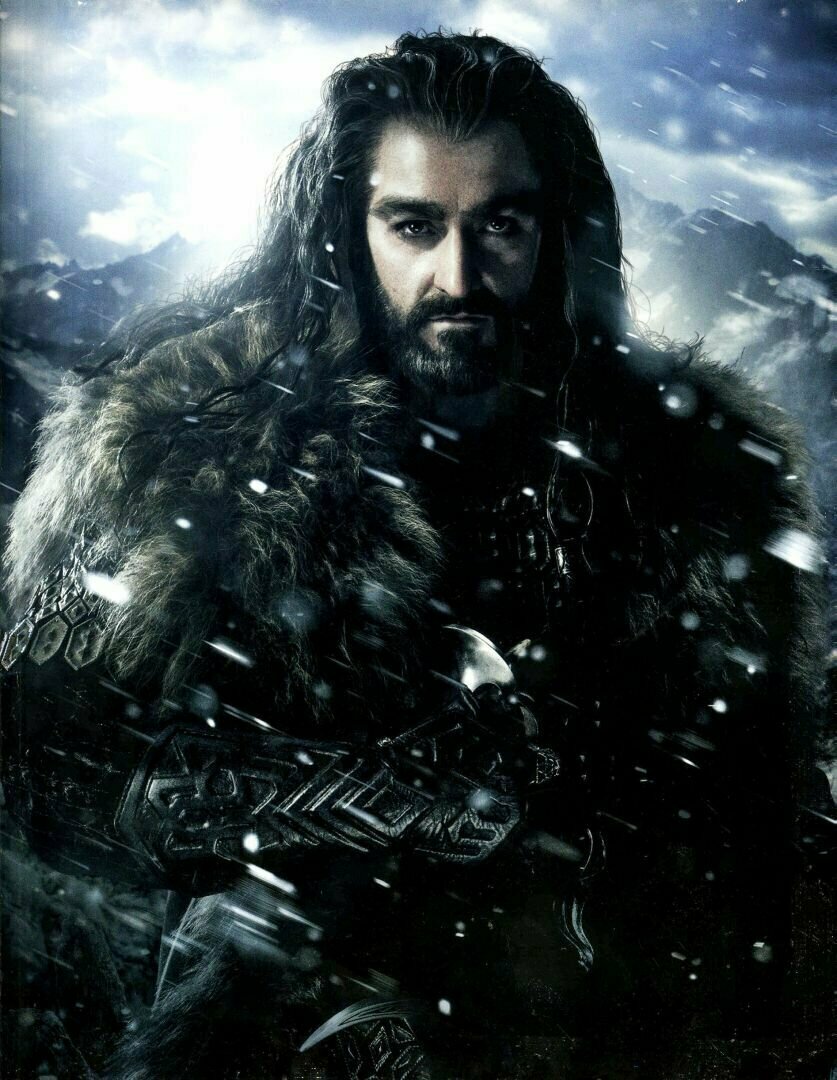 Плакат постер на бумаге Hobbit-Thorin Хоббит-Торин. Размер 21 х 30 см