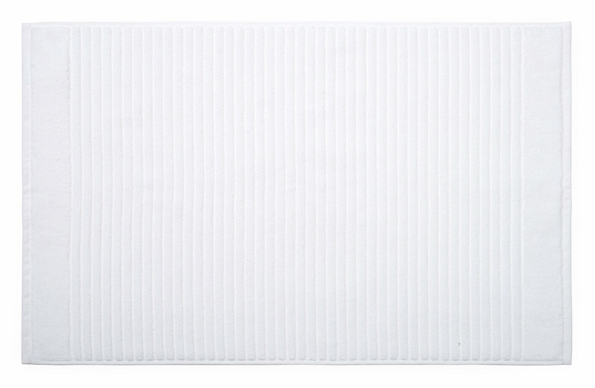 фото Коврик для ванной комнаты махровый 50х80 см цвет белый