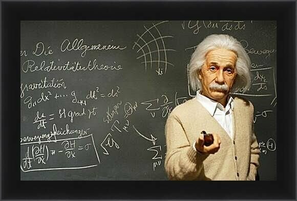 Плакат, постер на бумаге Albert Einstein-Альберт Эйнштейн. Размер 42 х 60 см