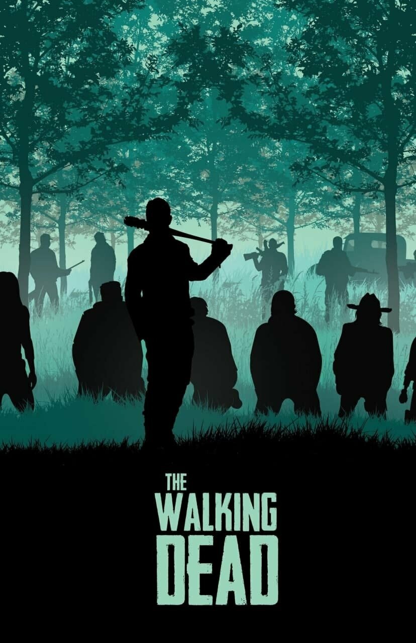 Плакат постер на бумаге Ходячие мертвецы (The Walking Dead сериал 2010-2022г). Размер 30 х 42 см