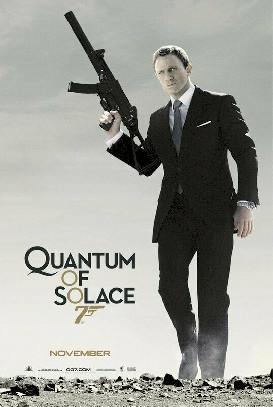 Плакат, постер на бумаге Джеймс Бонд 22-Квант милосердия (Quantum of Solace), Марк Форстер. Размер 21 х 30 см