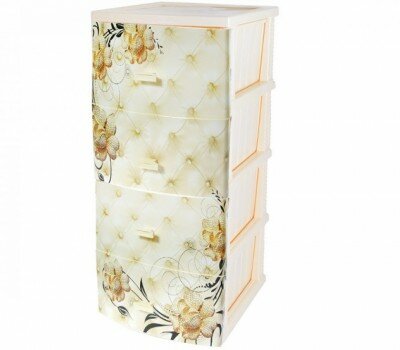 фото Комод Росспласт РП-421 Декор 4секции "Барокко"