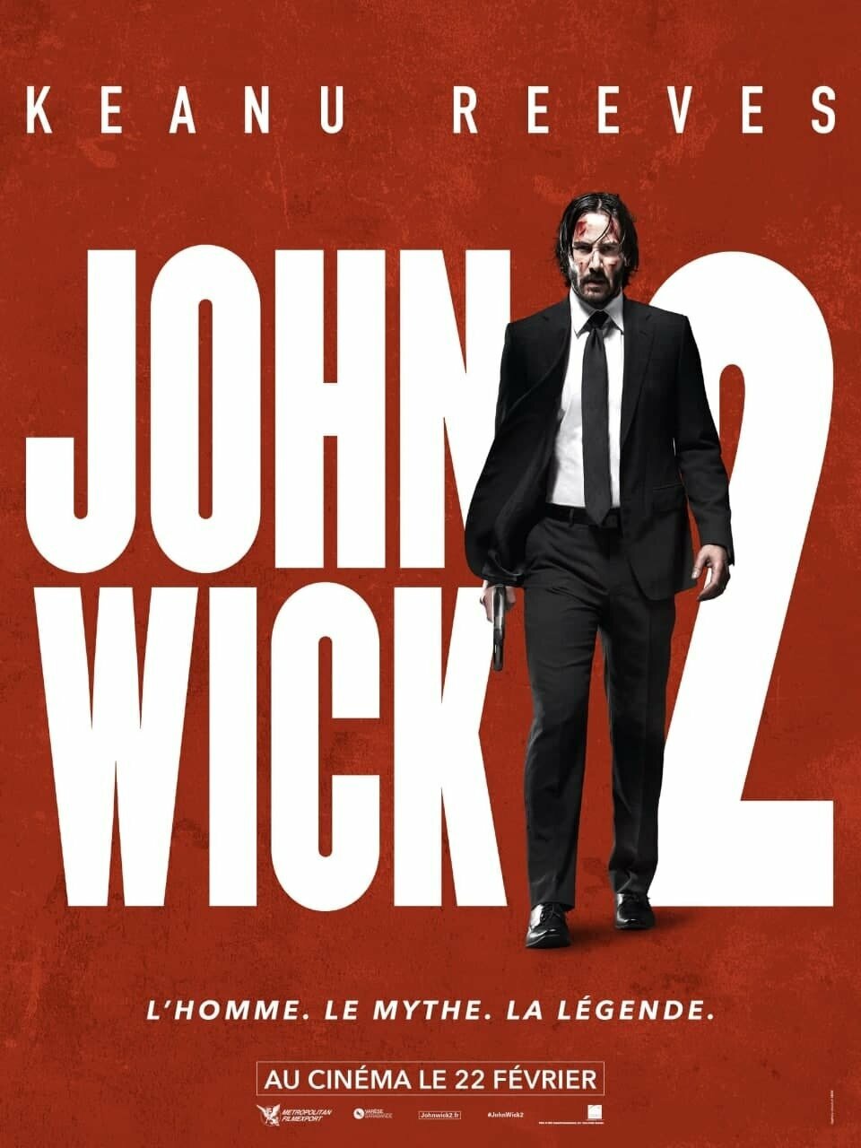 Плакат постер на холсте Джон Уик 2 (John Wick: Chapter Two 2017г). Размер 21 х 30 см