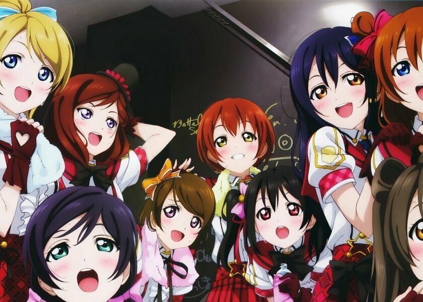 Плакат постер на холсте Love Live. Живая любовь. Размер 21 х 30 см