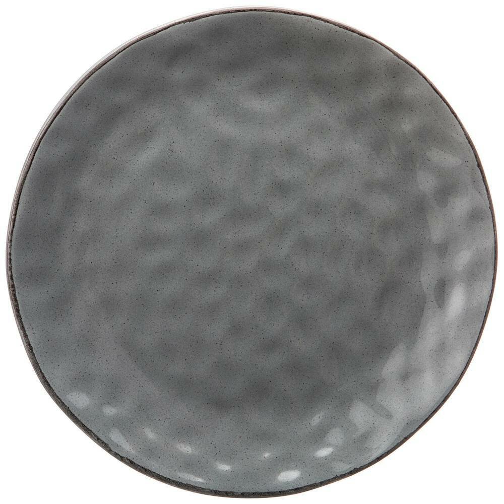 Набор из 4 штук Тарелка десертная Lefard "Отражение" 19см, серая платина, керамика (191-130/4)