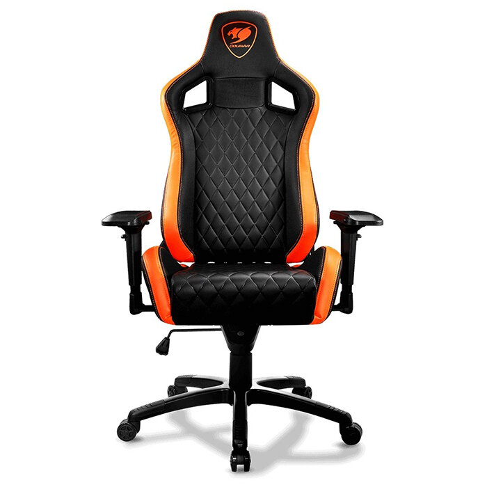 Компьютерное кресло Cougar ARMOR S игровое черное/оранжевое
