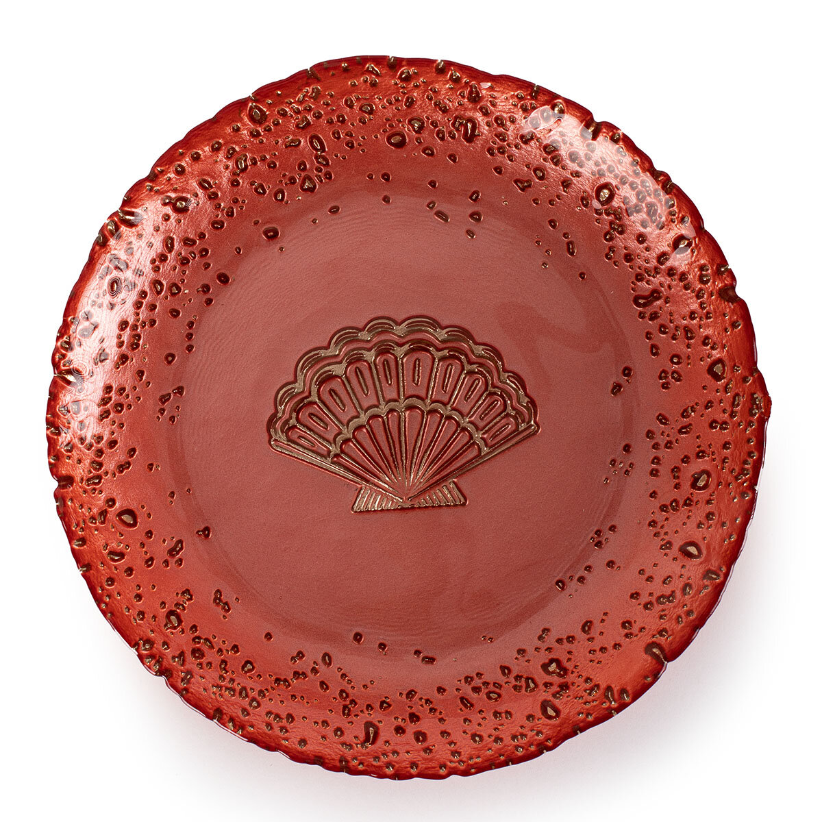 Тарелка Морская ракушка SALMON RED, 18 см