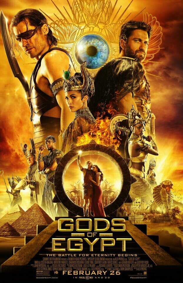 Плакат постер на бумаге Gods of Egypt Боги Египта. Размер 21 х 30 см