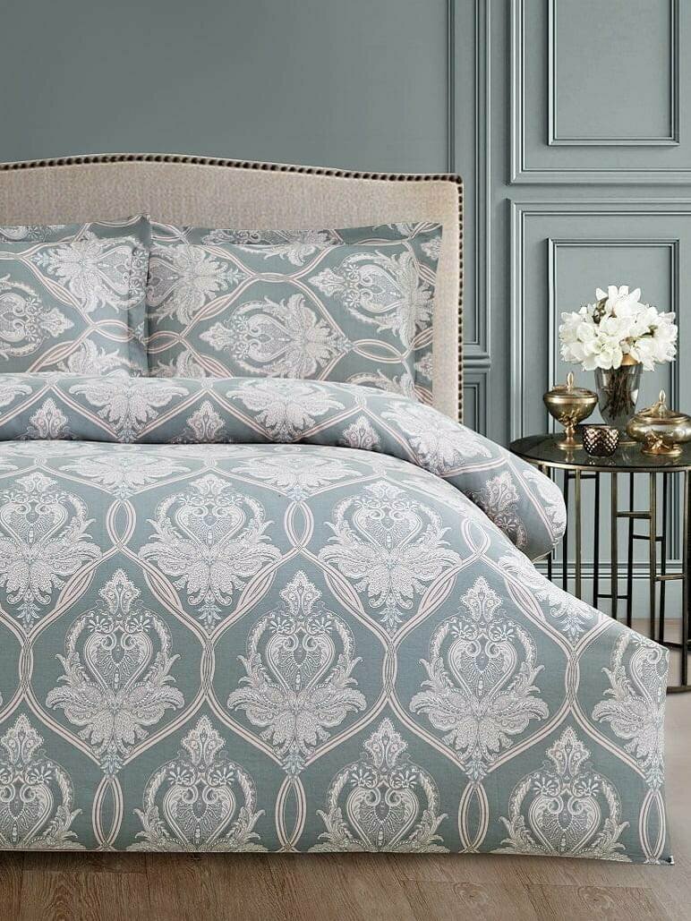 фото Постельное белье Евро 2 спальное Simple Living 200х220 сатин