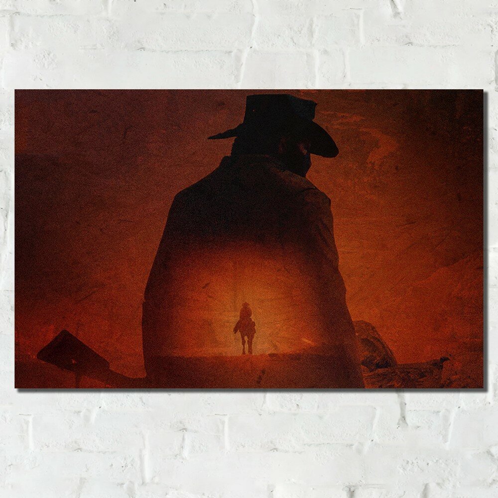 Картина интерьерная на рельефной доске ОСП Игры Red Dead Redemption 2 - 14120