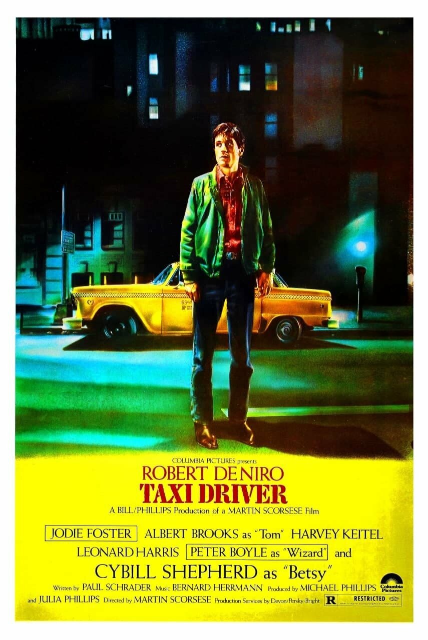 Плакат постер на бумаге Таксист (Taxi Driver 1976г). Размер 21 х 30 см