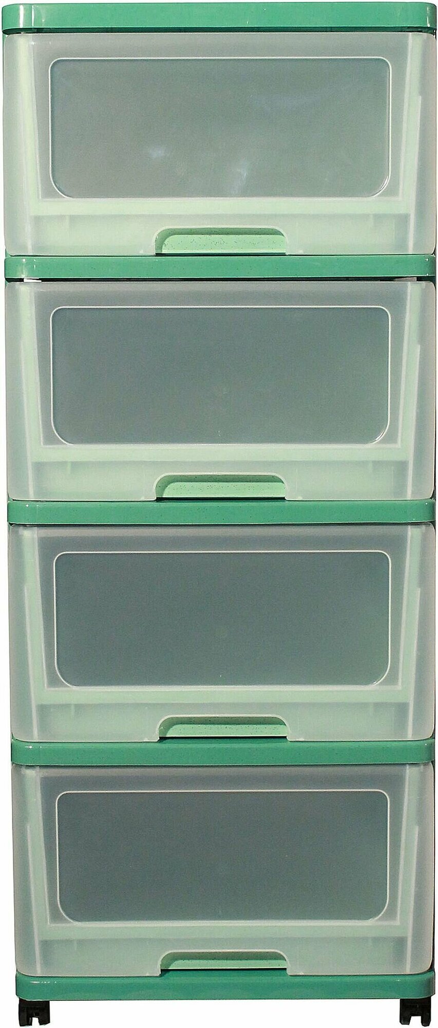 фото Комод напольный DDSTYLE клиер 50х98,5 см пластик бирюзово-белый