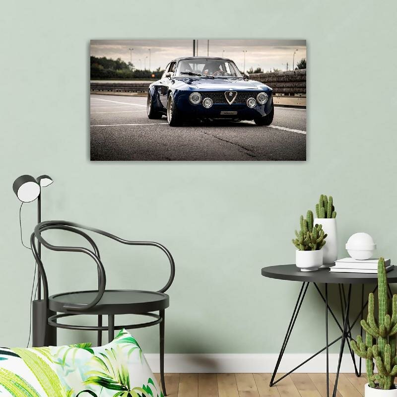 Картина на холсте 60x110 Альянс Лес "Автомобили alfa romeo alfa" на подрамнике / интерьер/ декор