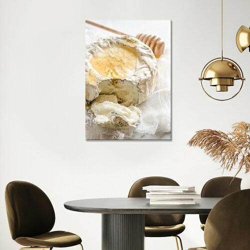 Картина/Картина на холсте для интерьера/Картина на стену/Картина для кухни/ - Круглый сыр с плесенью 40х60
