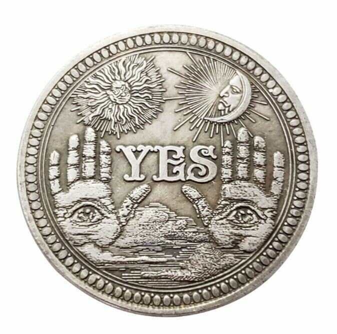 Сувенирная монета для принятия решений