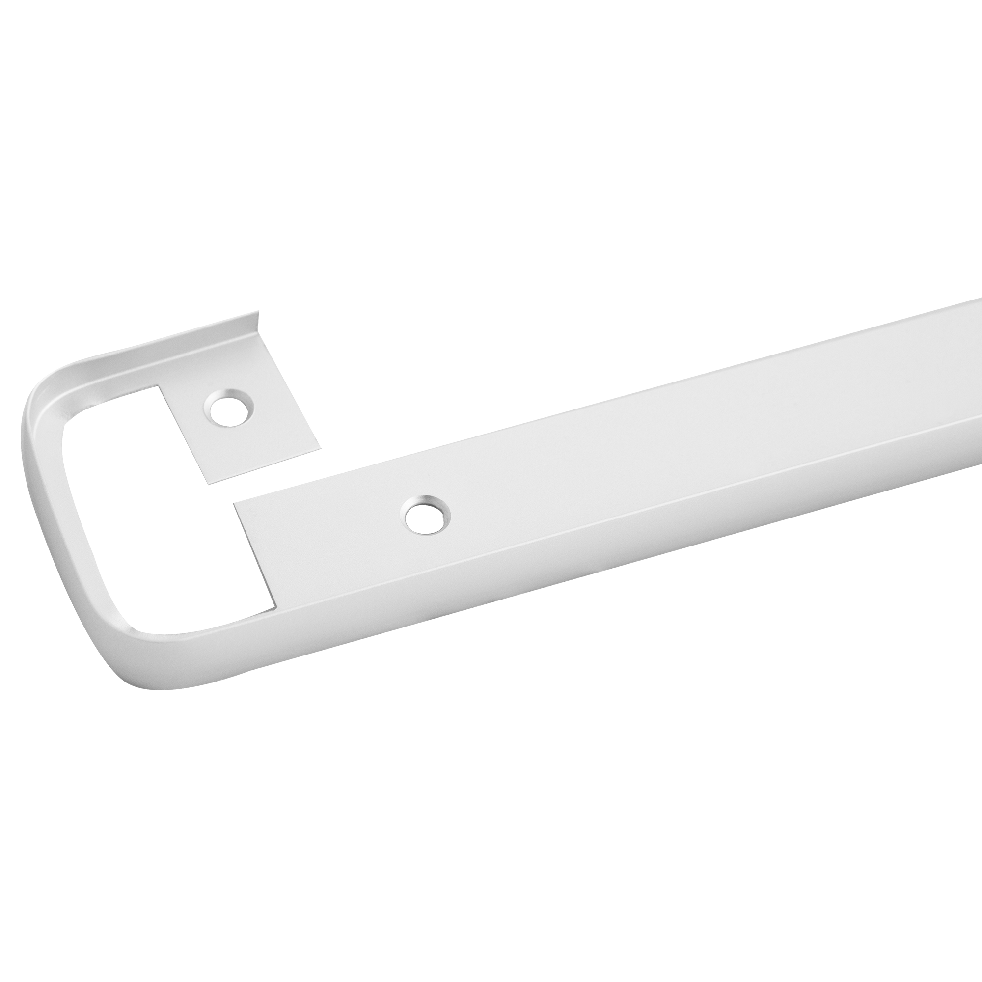 фото Планка для столешницы соединительная 3.8 см алюминий цвет матовый хром