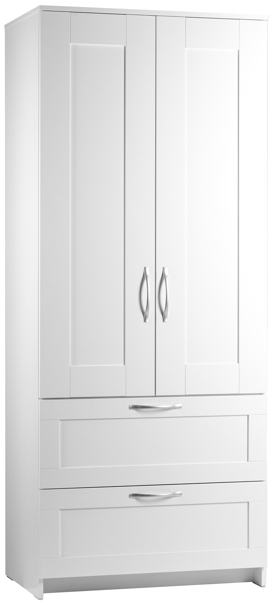 Сириус шкаф комбинированный "2 двери и 2 ящика белый RU