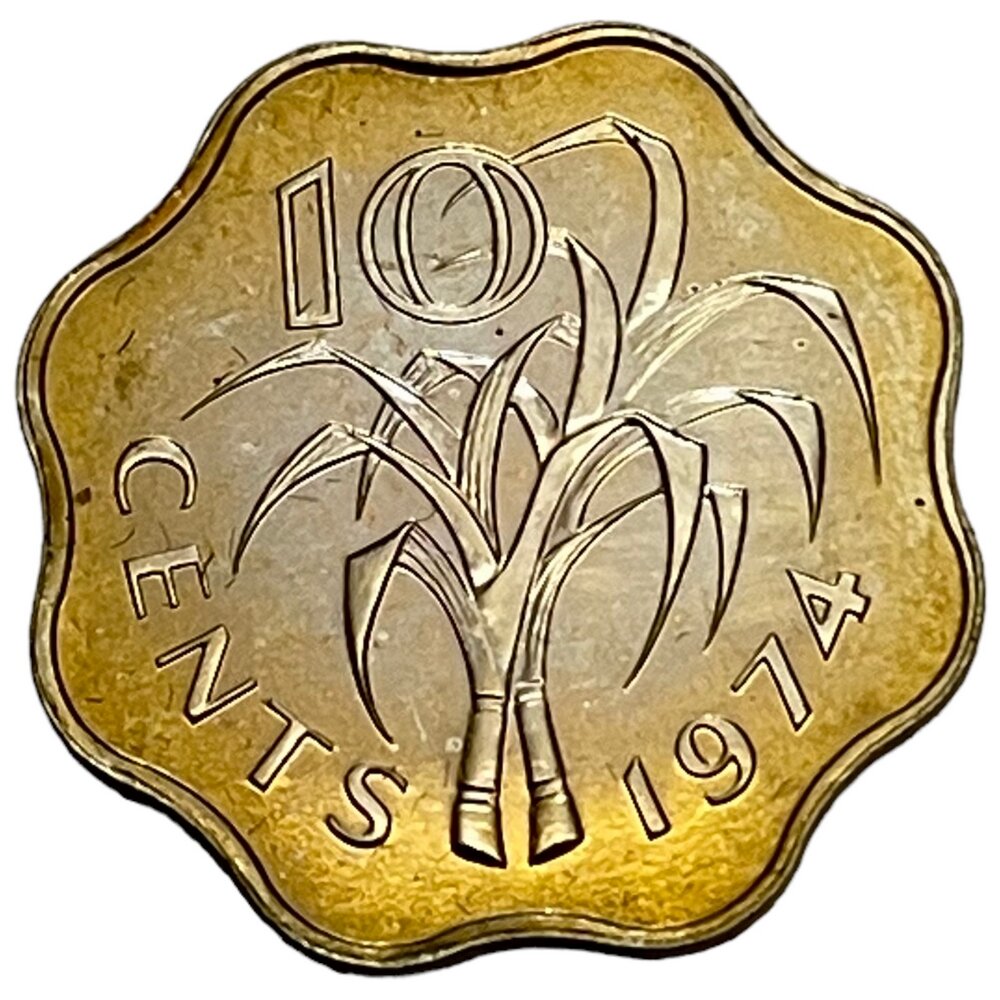 Свазиленд 10 центов 1974 г. (Proof)