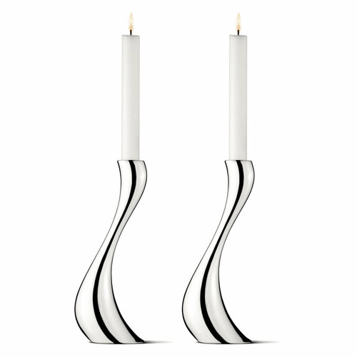 Набор подсвечников Georg Jensen Кобра 24 см 2 шт сталь нержавеющая 40170₽