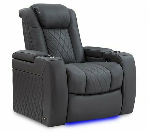 Моторизованное кинотеатральное кресло-реклайнер 7Seats Diamond Comfort Edition black (ткань)