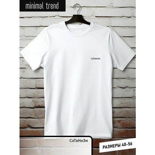 фото Футболка minimal trend, размер 2xl, белый