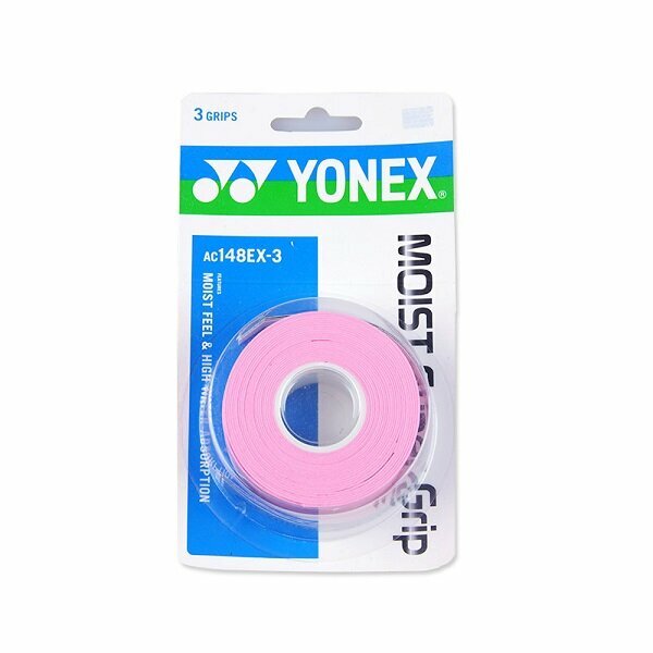 Обмотка для ручки ракетки Yonex Overgrip AC148EX-3 Moist Super Grip x3 Pink