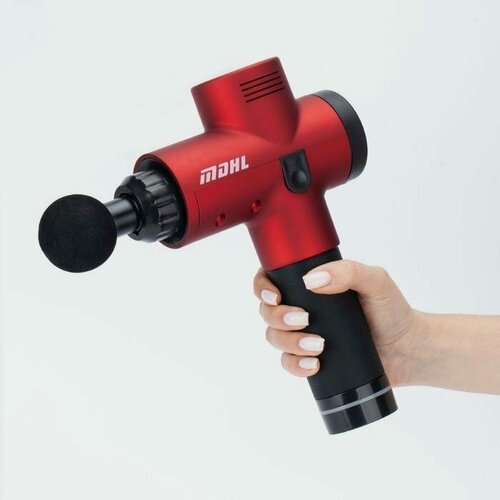 Изображение товара Массажный пистолет. Перкуссионный пистолет массажер для мышц, ударный массажный пистолет с 6 насадками в кейсе