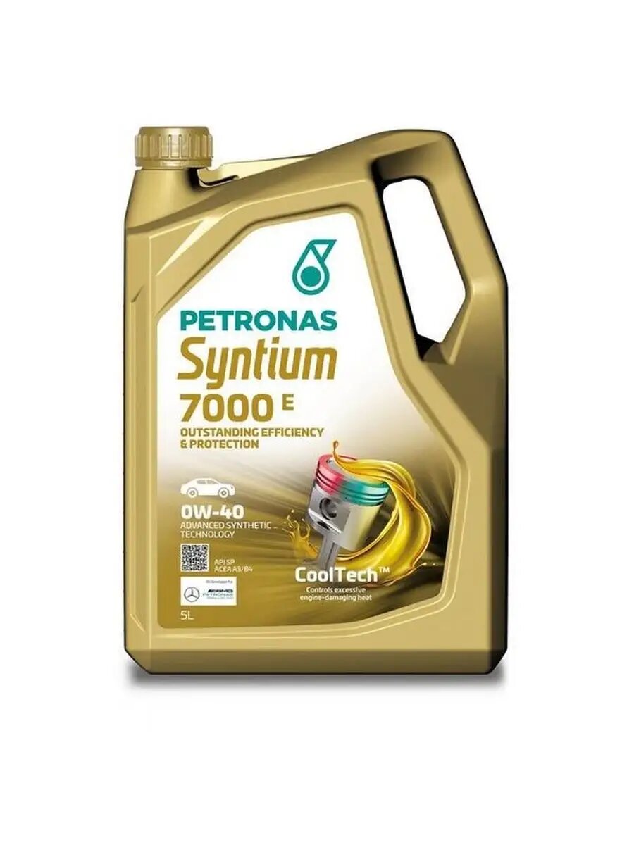 Моторное масло PETRONAS Syntium 7000E 0W-40, 5 литров